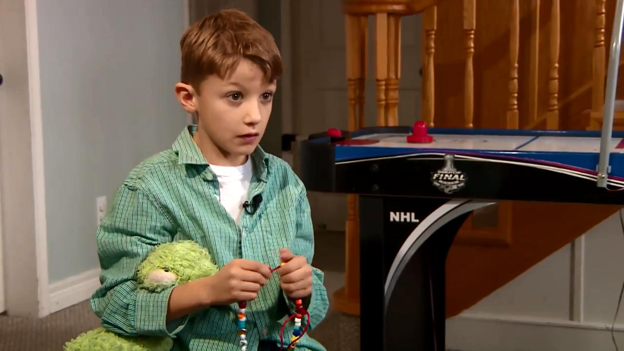 How playing hockey is saving the life of 8-year-old Caden Monteith